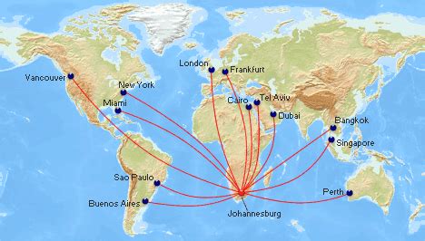 flight path from argentina to south africa